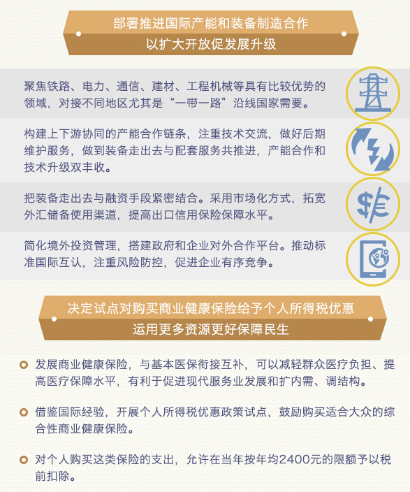 國(guó)務(wù)院常務(wù)會(huì)議：聚焦電力、通信等領(lǐng)域 推進(jìn)國(guó)際產(chǎn)能合作