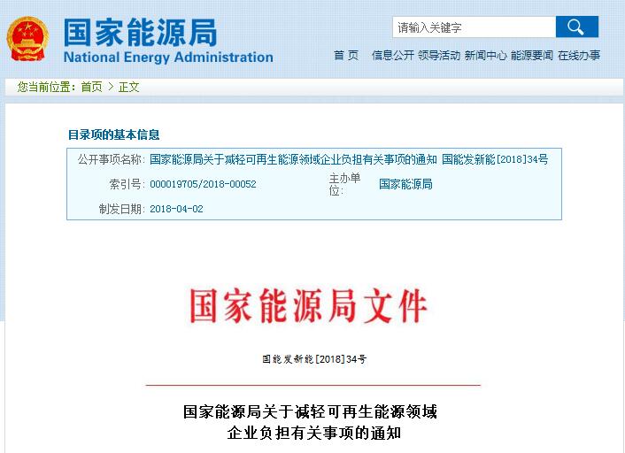 剛剛！國(guó)家能源局發(fā)文減輕可再生能源領(lǐng)域企業(yè)負(fù)擔(dān)