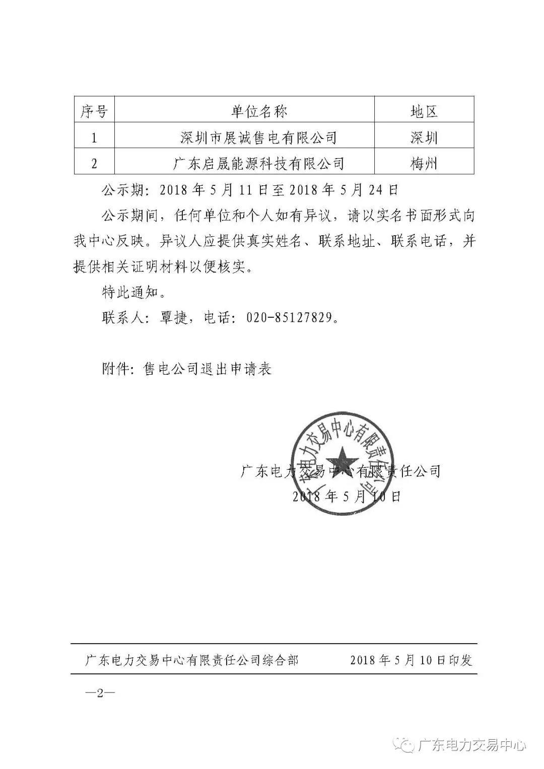 廣東首例售電公司退出電力市場(chǎng)！2家售電公司為自愿退出