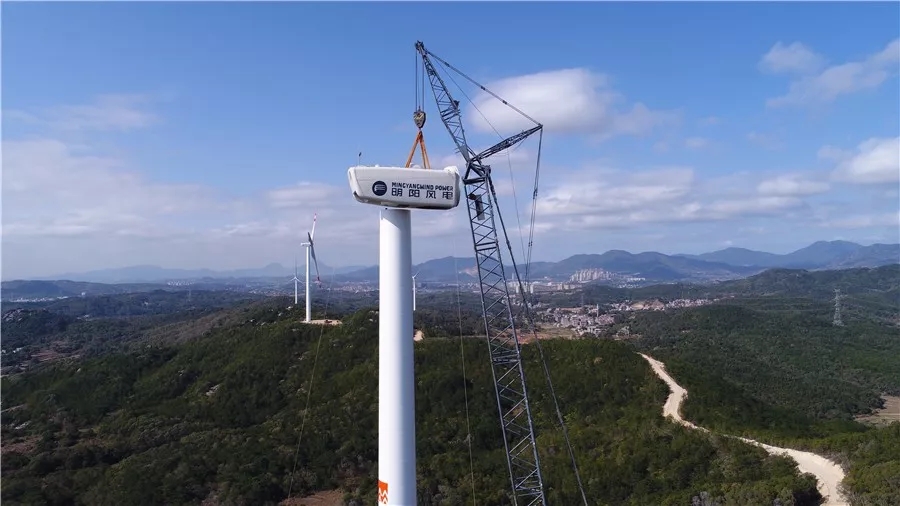 惠安尖峰風電項目首批風機并網(wǎng)發(fā)電