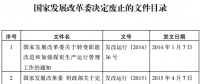 發(fā)改委廢止《關(guān)于規(guī)范跨省發(fā)電、供電計(jì)劃和省級發(fā)電、供電計(jì)劃備案核準(zhǔn)報(bào)送審批工作》等8個(gè)文件