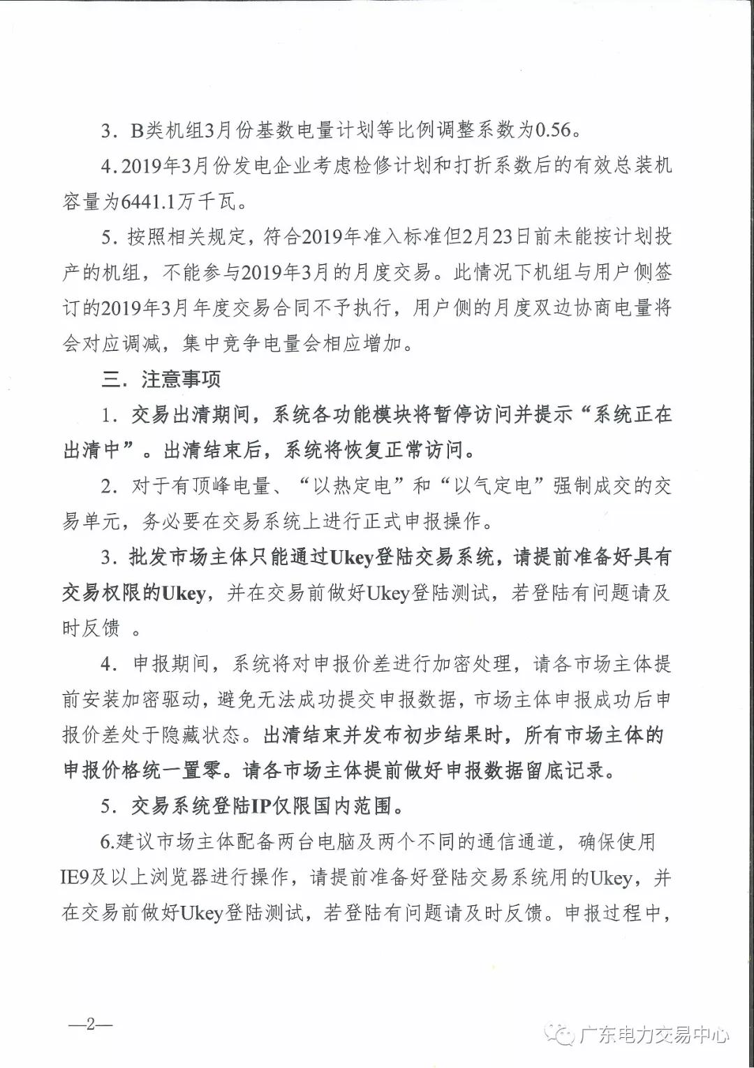 廣東2019年3月集中競(jìng)爭(zhēng)交易:電量需求31.8億千瓦時(shí)